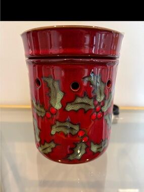 Scentsy Red and Black Ceramic Warmer Base